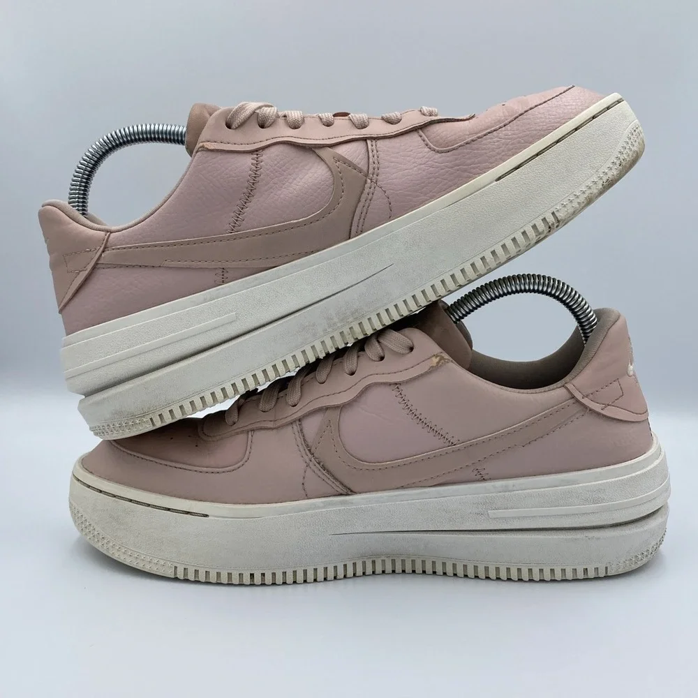 Nike Air Force 1 PLT.AF.ORM Women's 9.5 Pink Oxford Platform Shoes DJ9946-602